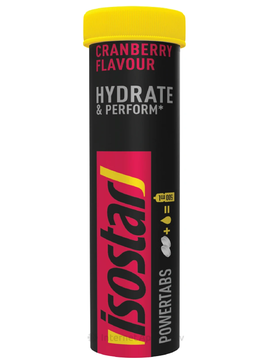 Isostar Powertabs Cranberry Tabletid, 10 tk. | internetaptieka.lv