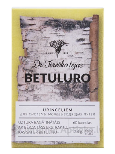 Dr. Tereško tee Betuluro kuseteede jaoks, 60 kapslit | internetaptieka.lv
