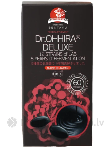 Dr. OHHIRA® DELUXE 12 Pienskābo baktēriju celmu komplekss, 60 kapsulas | internetaptieka.lv