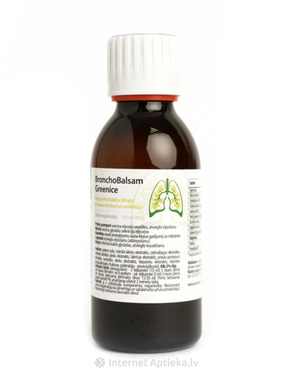 Greenice BronchoBalsam бальзам, 150 мл | internetaptieka.lv