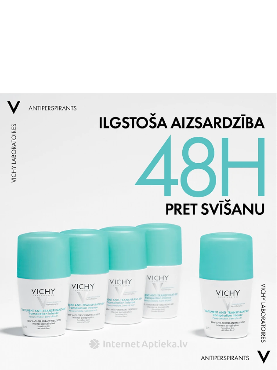 Vichy antiperspirants pret spēcīgu svīšanu, 50 ml | internetaptieka.lv