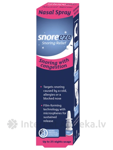 SNOREEZE deguna aerosols pret krākšanu, 10 ml | internetaptieka.lv