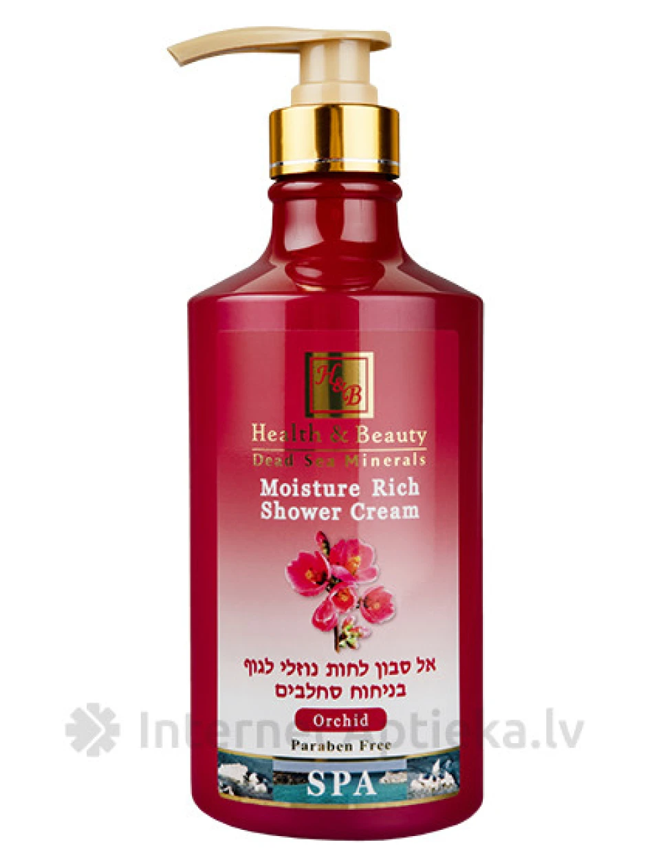 H&B Увлажняющий крем для душа с орхидеей, 780 мл | internetaptieka.lv