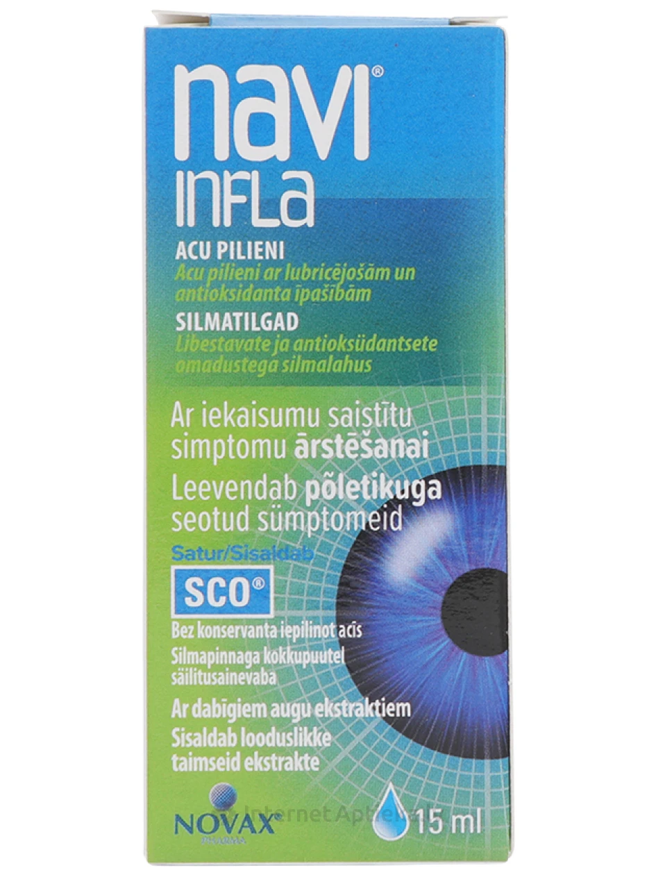 NaviInfla глазные капли, 15 мл | internetaptieka.lv