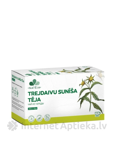 Natēja Trejdaivu Sunīšu lakstu tēja, 24 paciņas | internetaptieka.lv