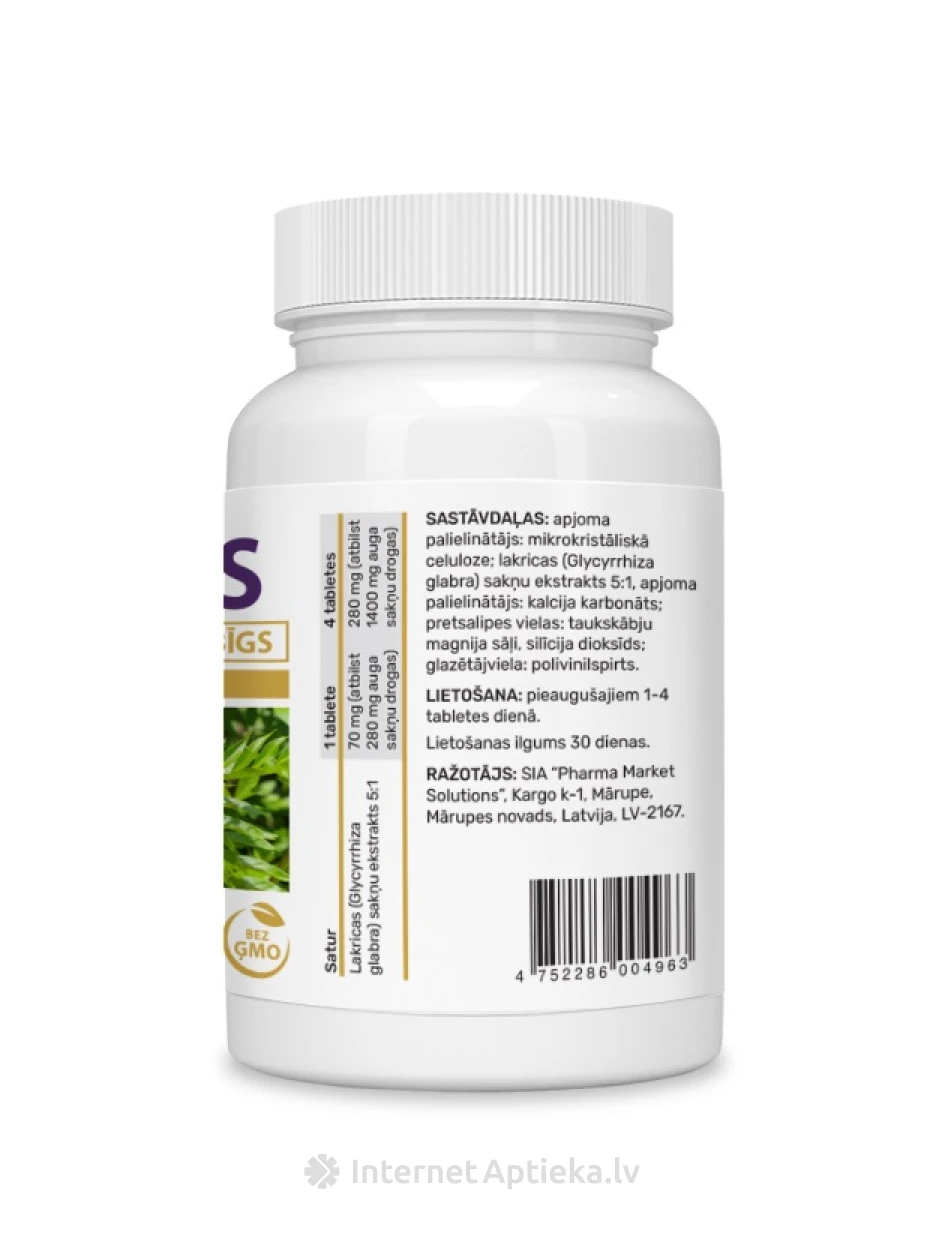 Lagritsaekstrakt, 60 tabletti | internetaptieka.lv
