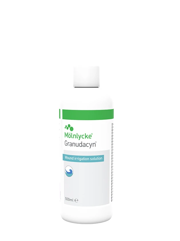 Granudacyn brūču irigācijas šķīdums, 500 ml