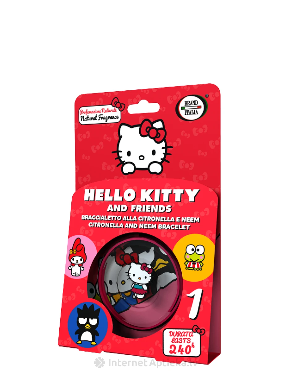 BRAND ITALIA браслет от комаров Hello Kitty, 1 шт. | internetaptieka.lv