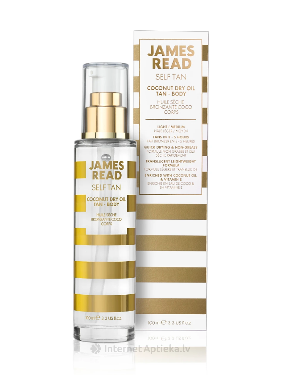JAMES READ Kokosriekstu sausa eļļa, 100 ml | internetaptieka.lv