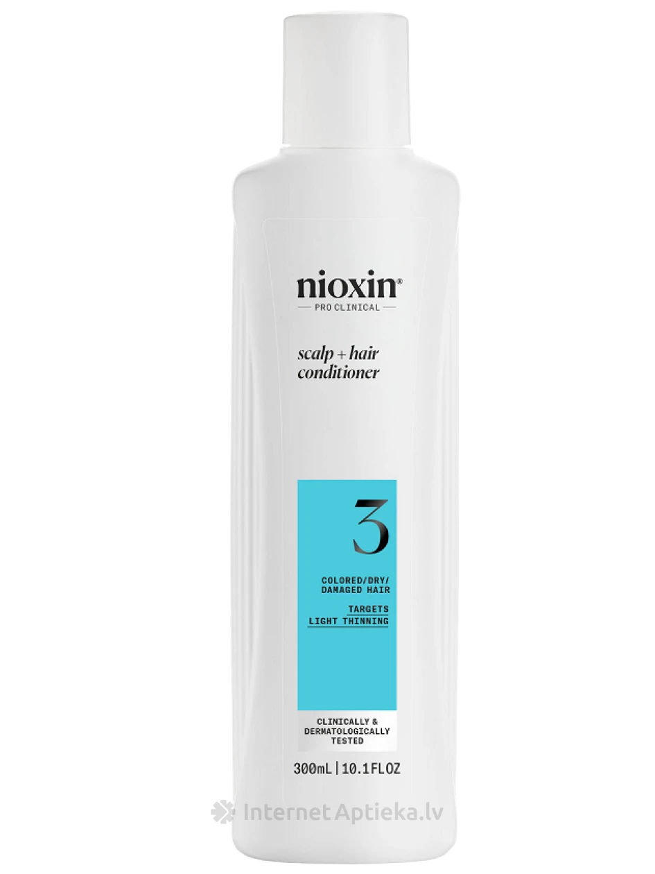 NIOXIN SYS3 palsam värvitud juustele, mis kalduvad kergelt hõrenema, 300 мл | internetaptieka.lv