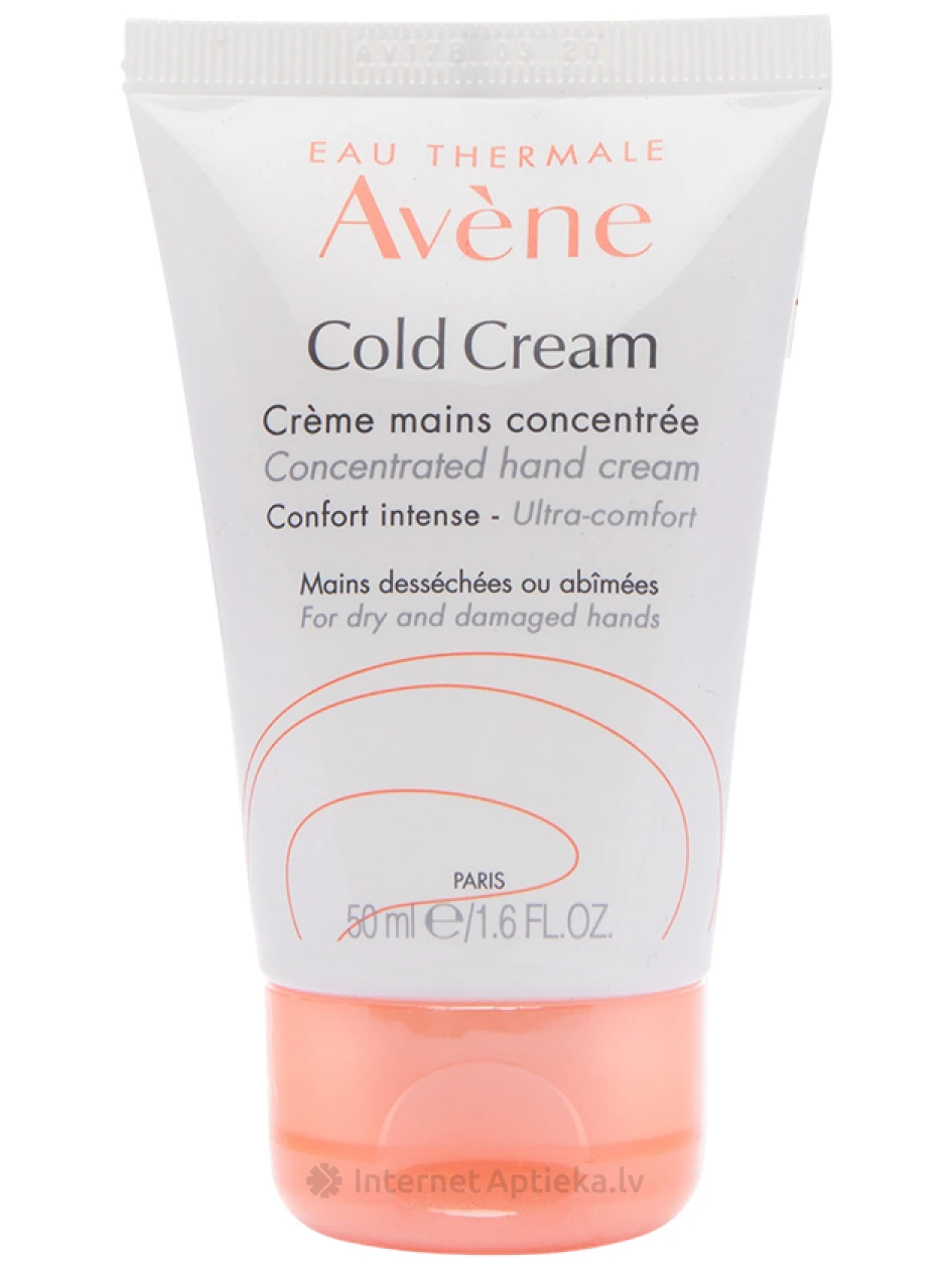 Avene Cold Cream roku krēms, 50 ml | internetaptieka.lv