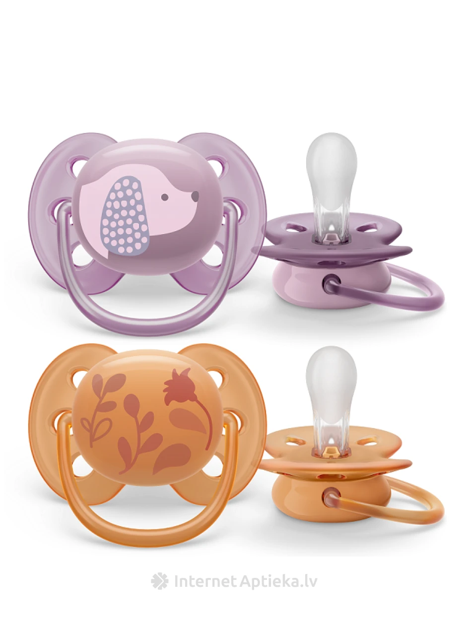 Philips Avent māneklītis Ultra soft DECO 6-18 mēn. meitenēm, 2 gb. | internetaptieka.lv