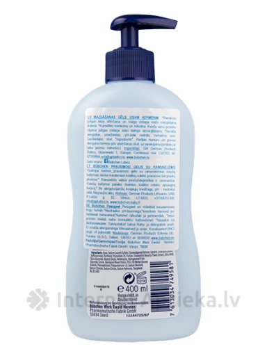 Bubchen gels zīdaiņu mazgāšanai, 400 ml | internetaptieka.lv