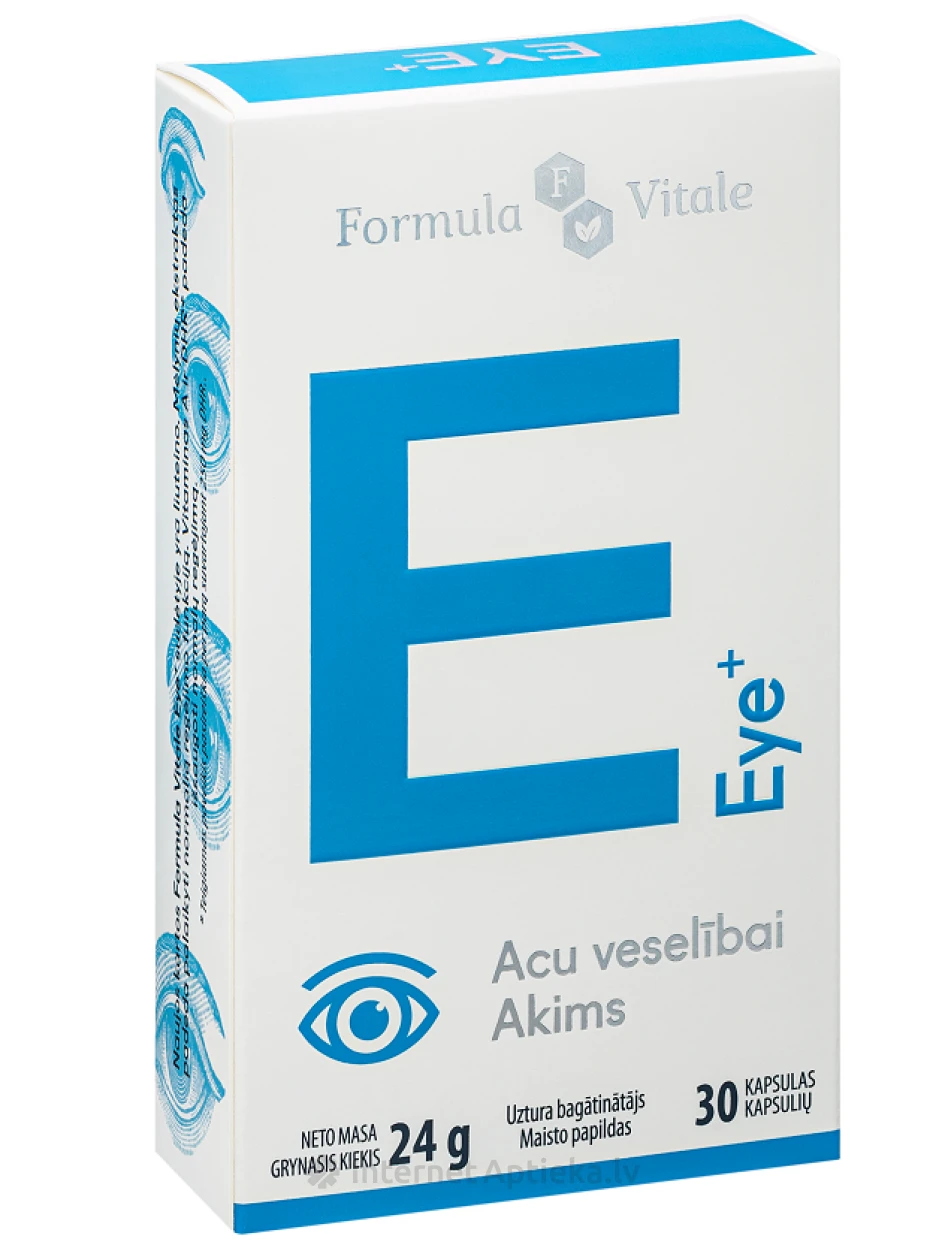 Formula Vitale Eye Silmade tervise jaoks, 30 tabletti | internetaptieka.lv