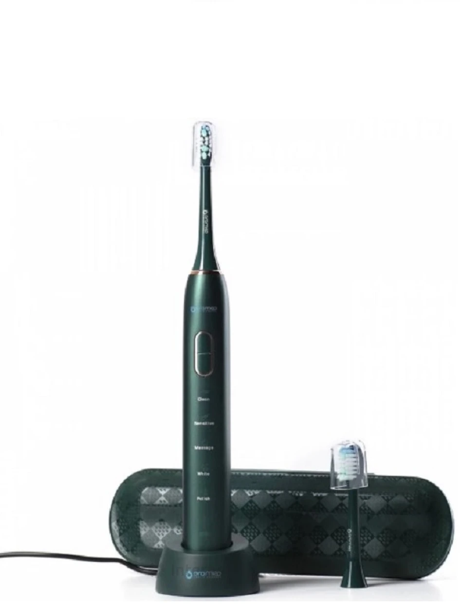 Oromed Ultraskaņas zobu birste zaļa, 1 gb. | internetaptieka.lv