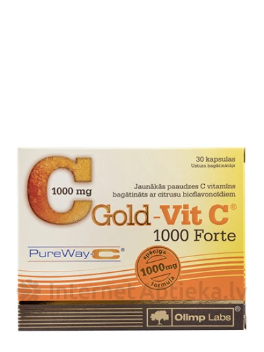 Olimp Labs Gold Vit C 1000 forte, 30 kapsulas | internetaptieka.lv