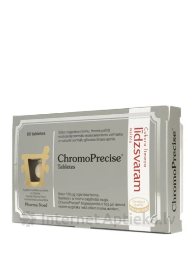 ChromoPrecise (hroms) cukura līdzsvaram, 60 tabletes | internetaptieka.lv