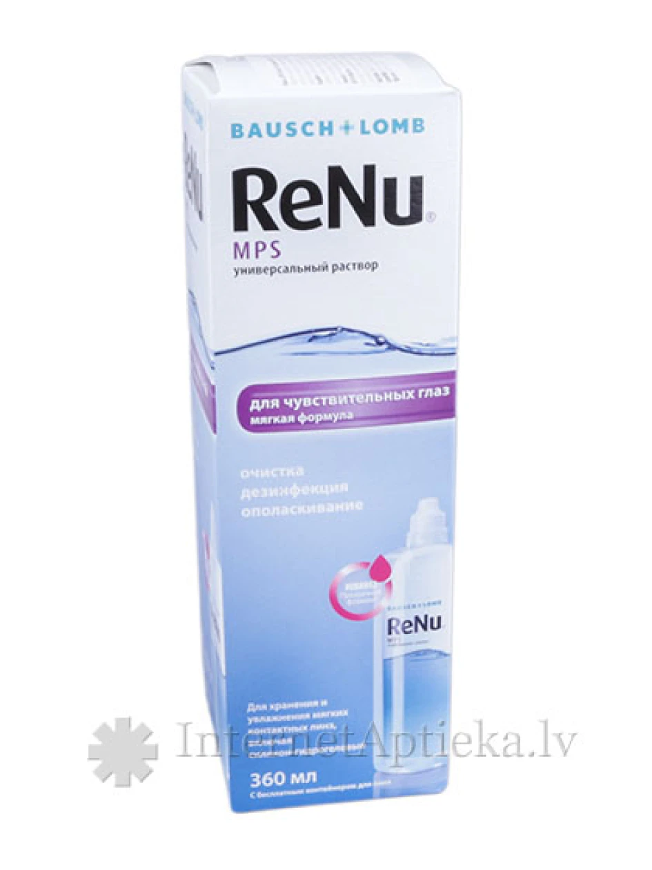 Renu MPS tundlik lahendus kontaktläätsedele, 360 ml | internetaptieka.lv