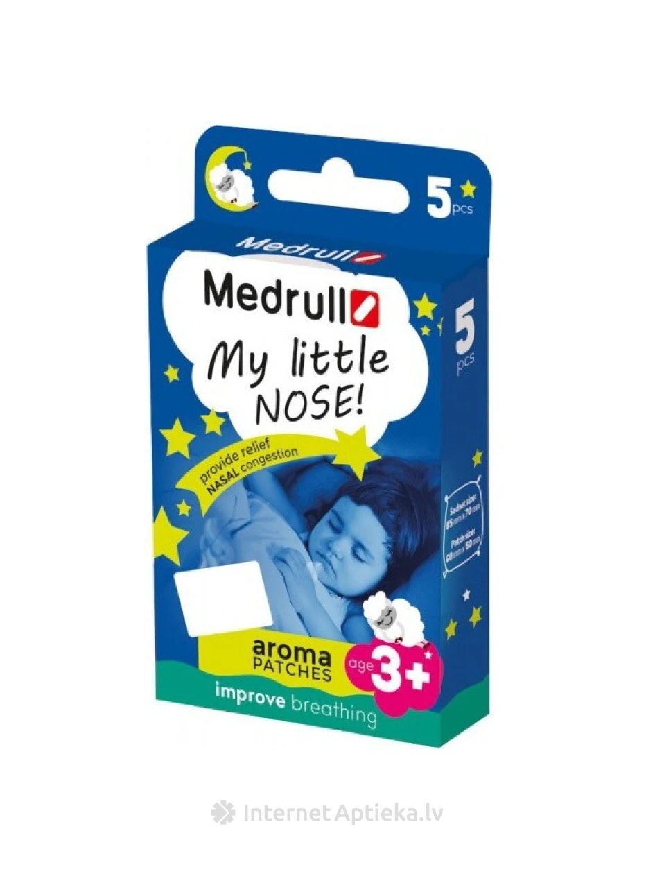 Medrull My Little Nose aroomiplaastrid alates 3. kursusest, 5 tk. | internetaptieka.lv