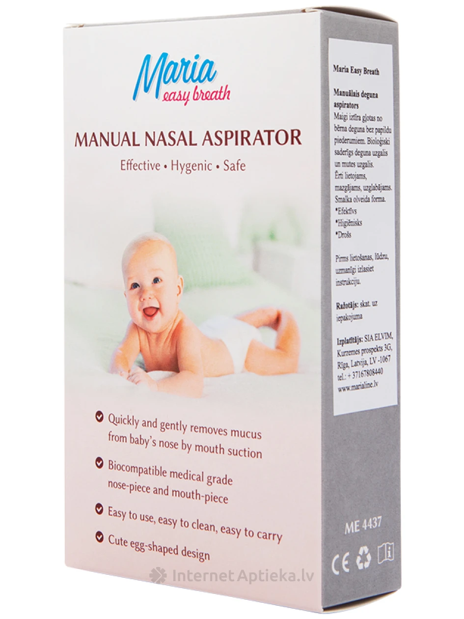 Maria Easy Breath Manual ninaaspiraator, 1 tk. | internetaptieka.lv