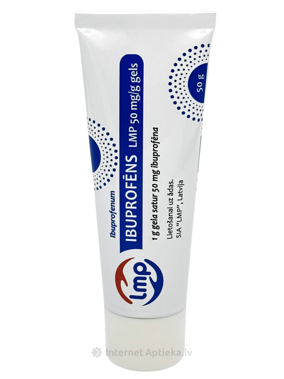 Ibuprofēns LMP 50mg/g gēls, 50 g | internetaptieka.lv