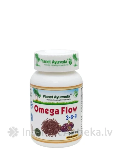 Planet Ayurveda® Omega Flow 3-6-9 капсулы, 60 шт. | internetaptieka.lv