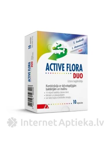 ACTIVE FLORA DUO, 10 kapslites | internetaptieka.lv