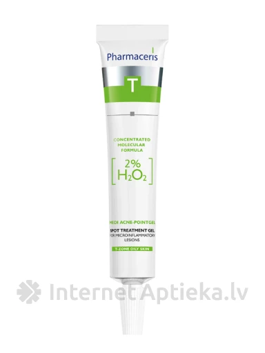 Pharmaceris T MEDI ACNE-POINTGEL gēls lokālai aprūpei H2O2, 10 ml | internetaptieka.lv
