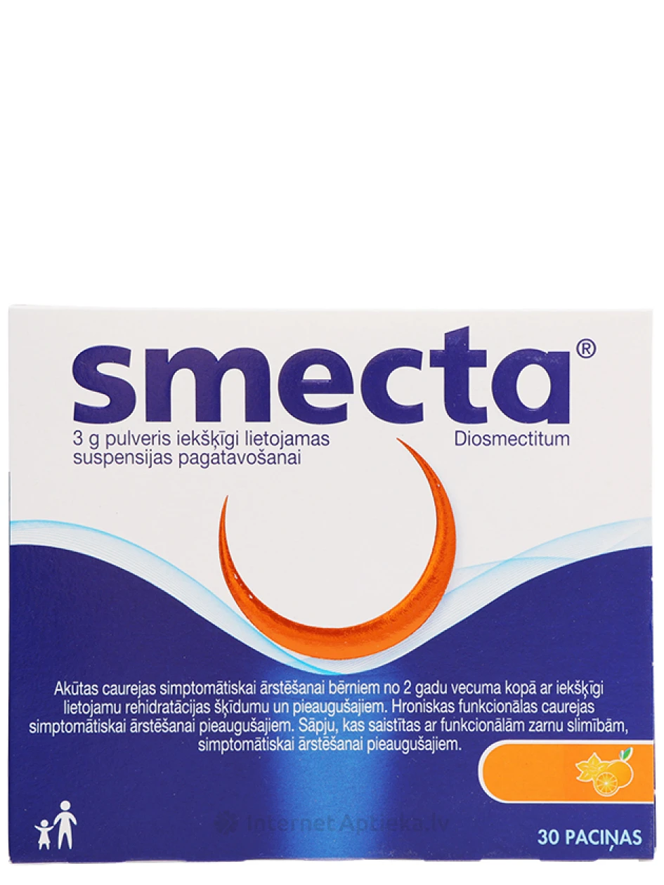 Smecta pulveris, 30 paciņas | internetaptieka.lv