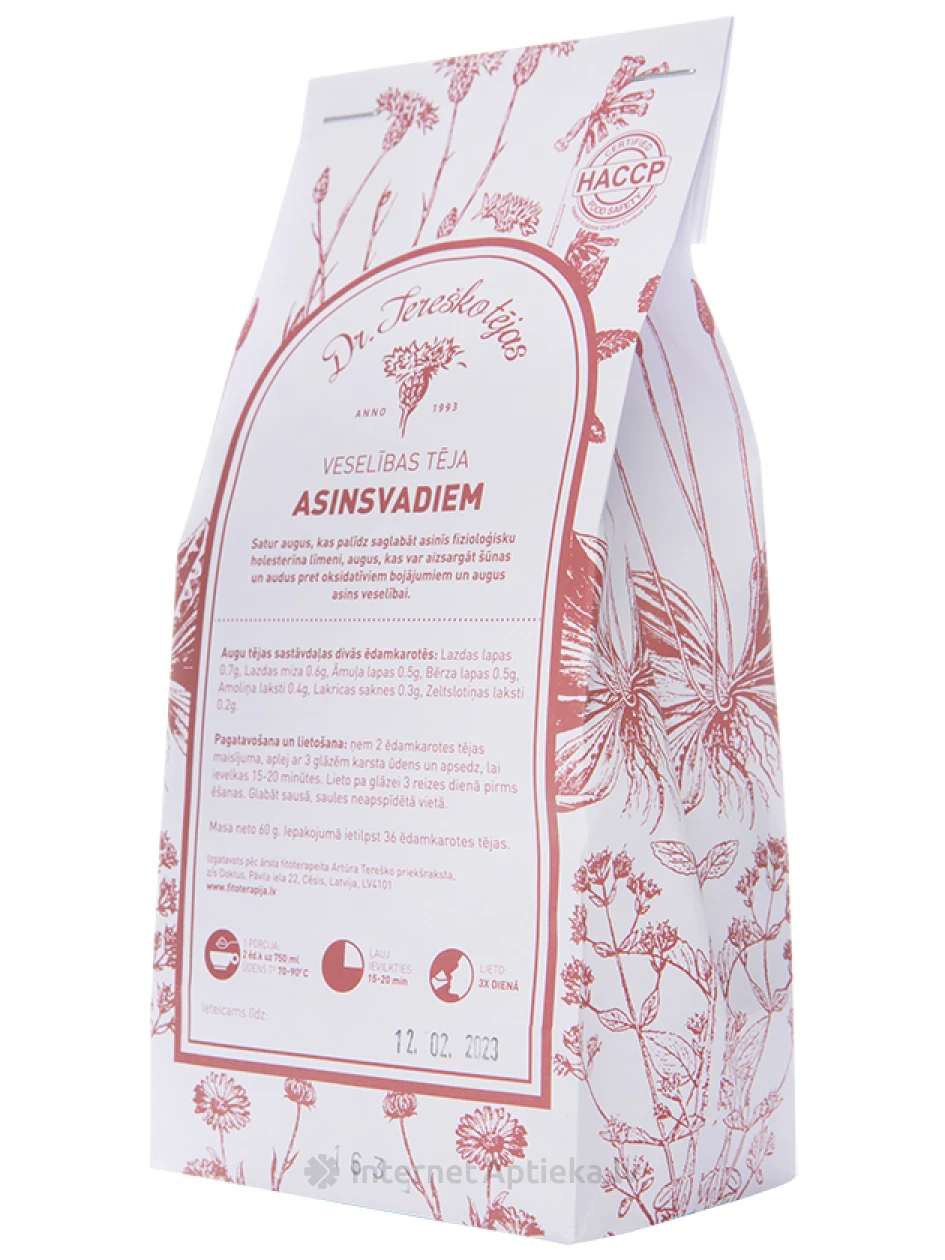 Dr Tereško tee veresoontele, 55 g | internetaptieka.lv