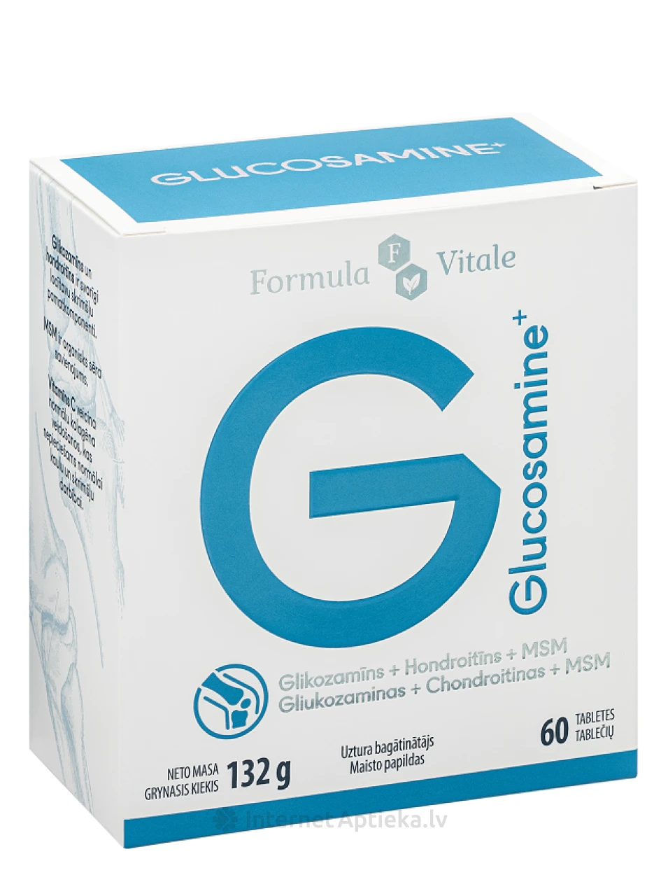 Formula Vitale Glucosamine+, 60 tabletti | internetaptieka.lv