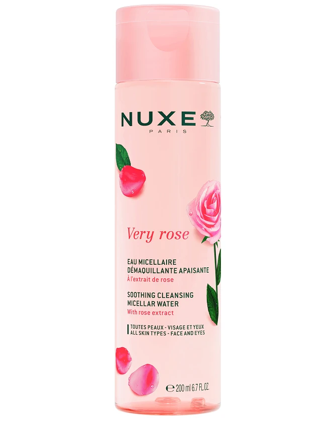 NUXE nomierinošs micelārais ūdens 3in1 VERY ROSE, 200 ml