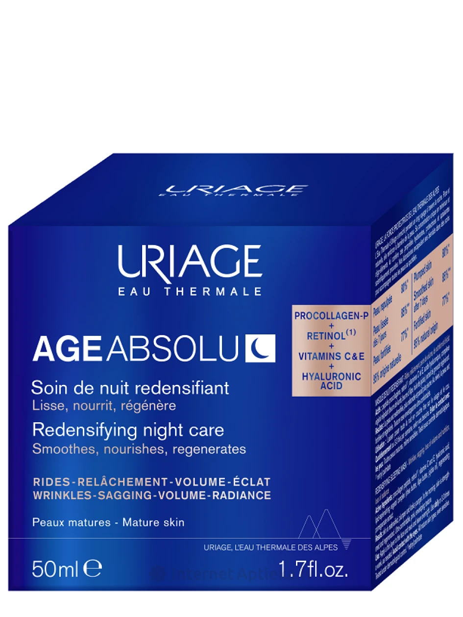 URIAGE REDENSIFYING NIGHT CARE taastav öine näomask, 50 ml | internetaptieka.lv