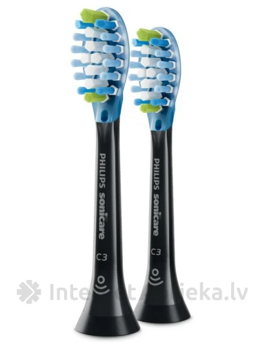 Philips Sonicare Premium Gum Care zobu birstes galviņas Melni, 2 gb. | internetaptieka.lv