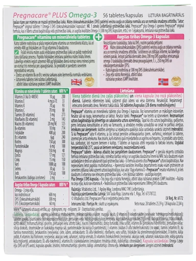 Pregnacare plus Omega-3, 56 капсул | internetaptieka.lv