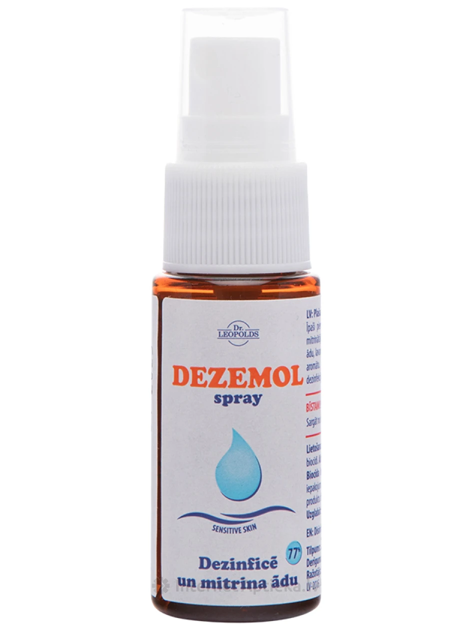 DEZEMOL sprejs dezinficē un mitrina ādu, 20 ml | internetaptieka.lv