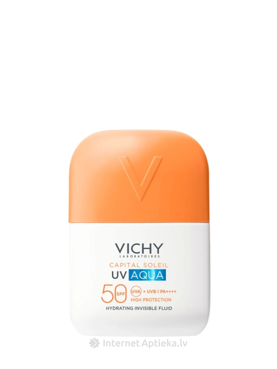 VICHY CAPITAL SOLEIL UV-AQUA SPF50 Aizsargfluīds, 50 ml | internetaptieka.lv