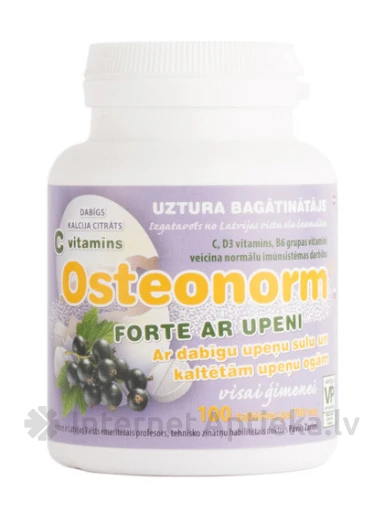 Osteonorm Forte 700 mg - upeņu, 100 tabletes | internetaptieka.lv