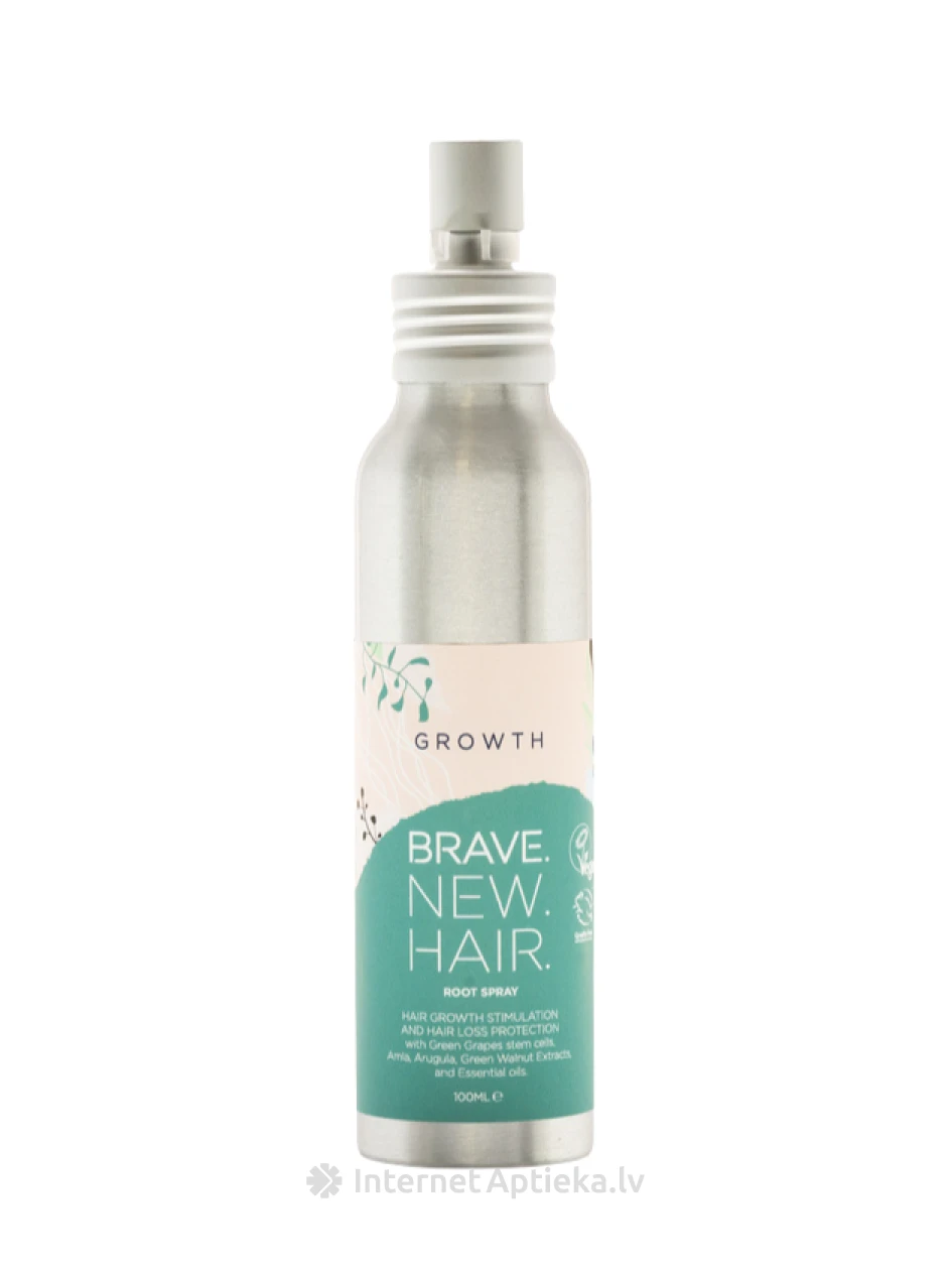 Brave.New.Hair. Growth sprejs-toniks galvas ādai ar kofeīnu, 100 ml | internetaptieka.lv