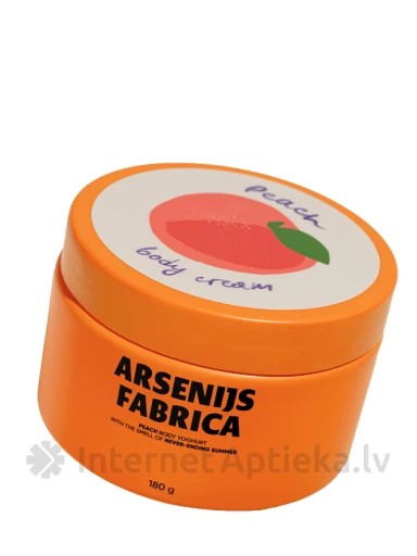 Arsenijs Fabrica Peach йогурт для тела с пантенолом, 180 г | internetaptieka.lv