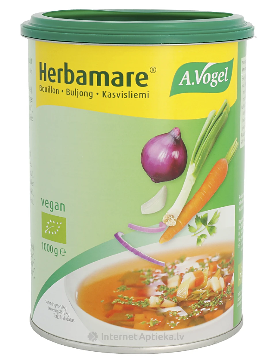 A.Vogel Herbamare® эко концентрат травяного отвара с морской солью, 1000 г | internetaptieka.lv