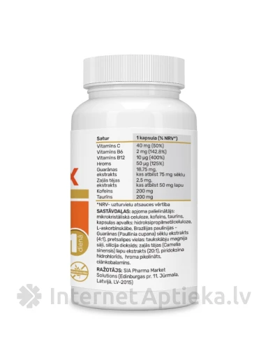 ENERGIAKOMPLEKS kapslit, 30 tk. | internetaptieka.lv