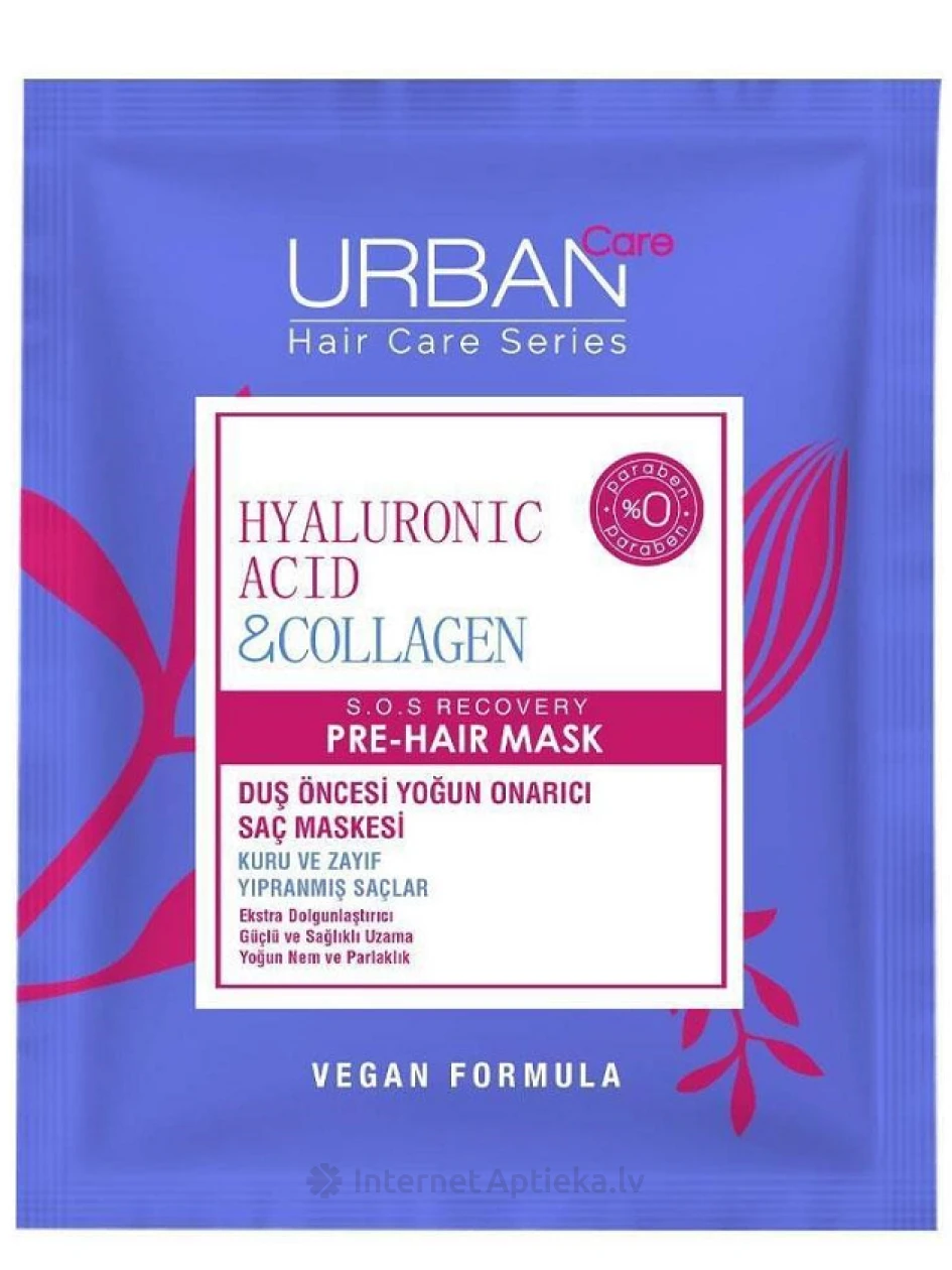 Urban Care Hialuronskābes un kolagēna maska, 50 ml | internetaptieka.lv