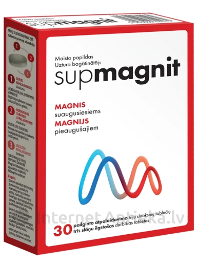 Supmagnit Magnijs 364 mg, 30 tabletes | internetaptieka.lv