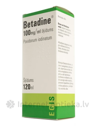 Betadine 10% šķīdums, 120 ml | internetaptieka.lv