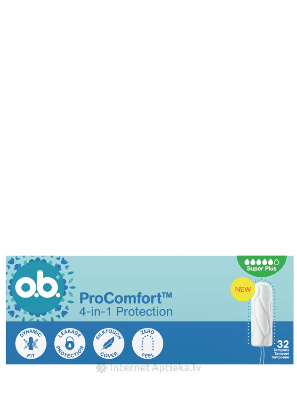 OB Higiënilised tampoonid ProComfort SuperPlus, 32 tk | internetaptieka.lv