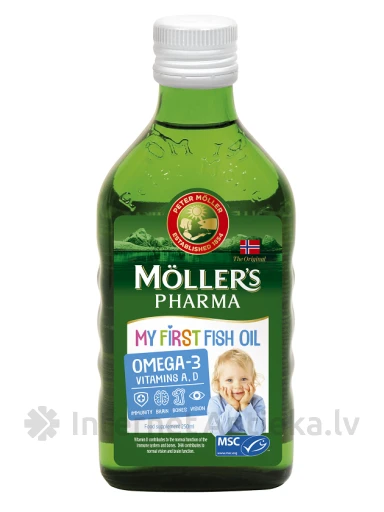 Möller′s Мой первый рыбий жир, 250 мл | internetaptieka.lv