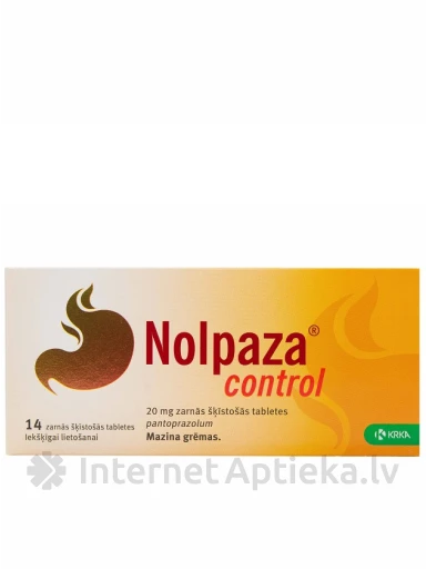Nolpaza control 20mg, 14 таблеток | internetaptieka.lv
