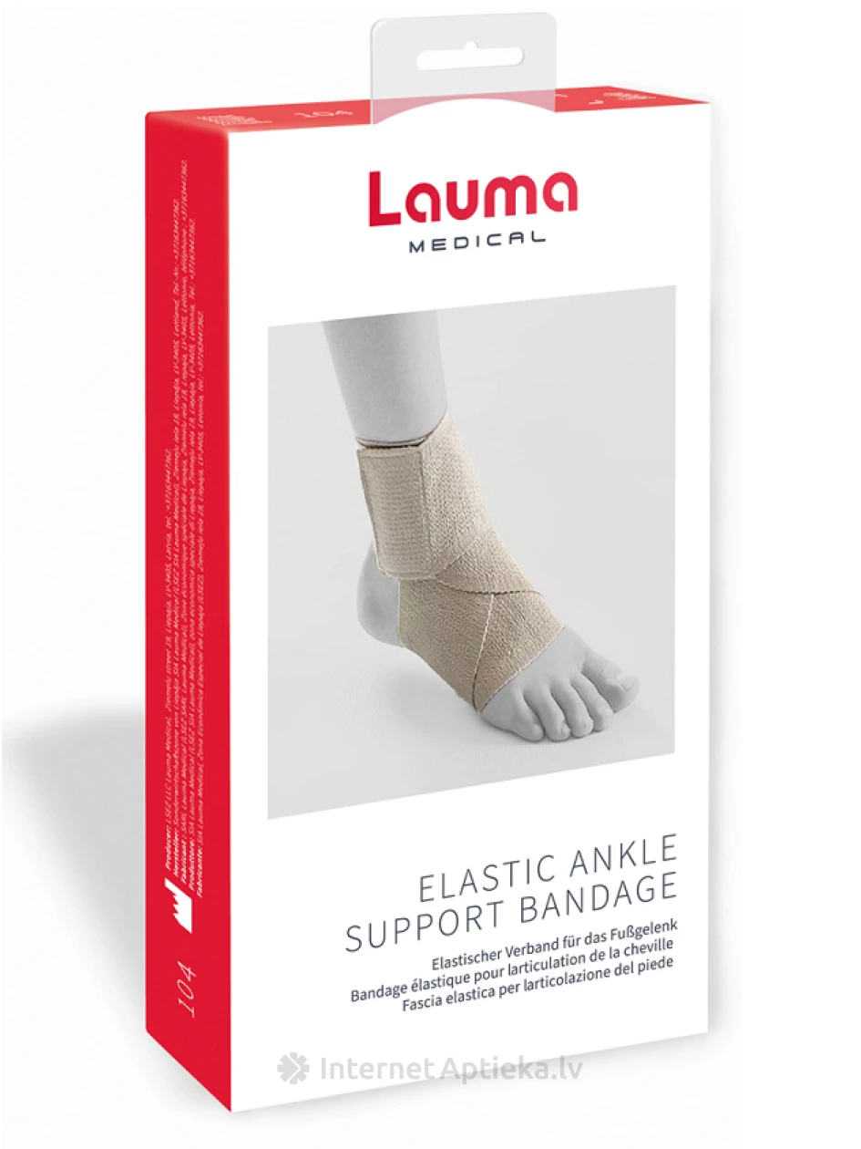 Lauma Medical elastīgais pārsējs pēdas locītavai - izmērs 1 (S/M), 1 gb. | internetaptieka.lv