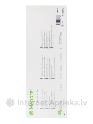 Mepore sterils plāksteris 9 x 30 cm, 30 gb. | internetaptieka.lv